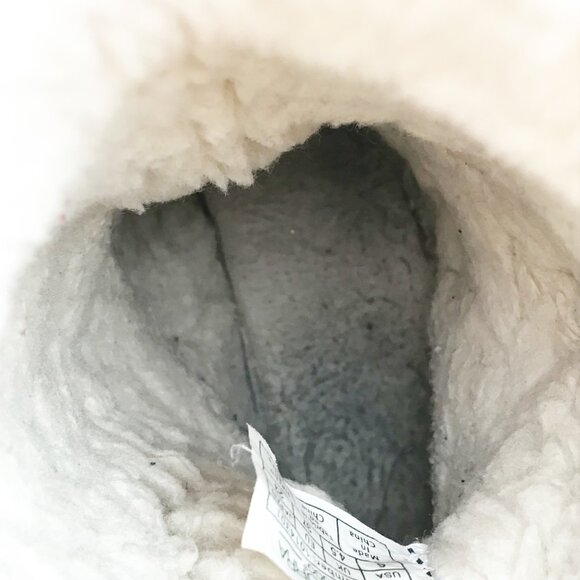 KOOLABURRA UGG Koola Slim Short Chestnut Brown Suede Fur Lined Boots Womens 6 - Picture 10 of 12